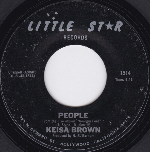 Keisa Brown : People / T.J. (7", Single)
