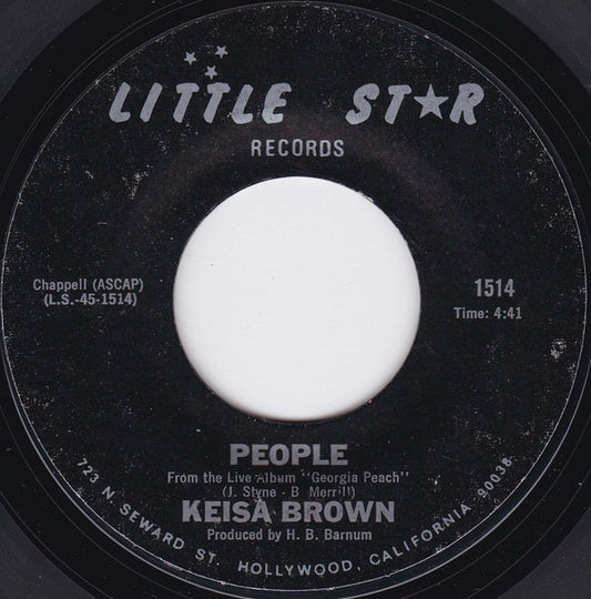 Keisa Brown : People / T.J. (7", Single)