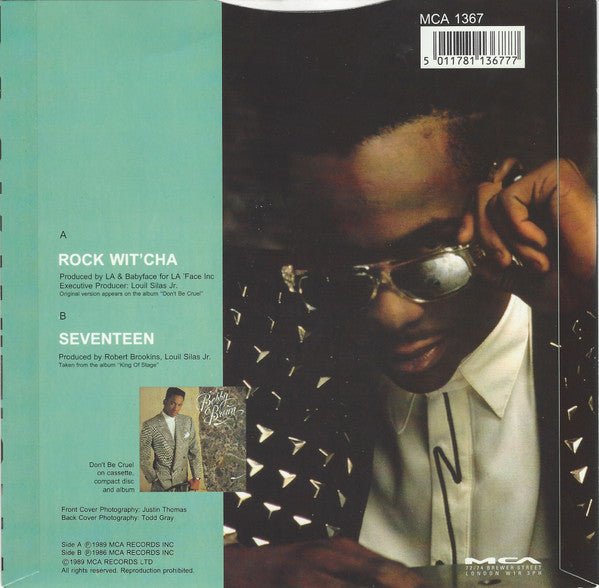 Bobby Brown : Rock Wit'Cha (7", Single, Sil)