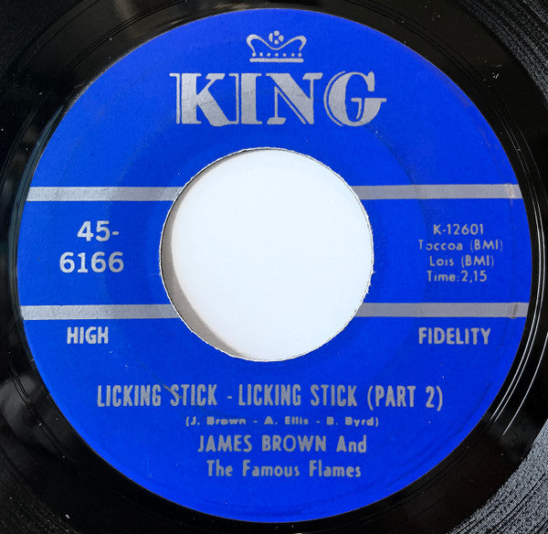 James Brown & The Famous Flames : Licking Stick - Licking Stick (7", Single, Ind)