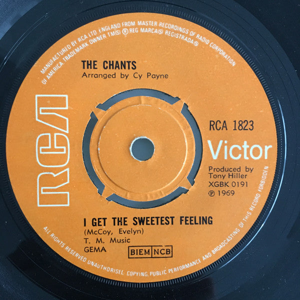 The Chants (2) : I Get The Sweetest Feeling / Candy (7", Single)