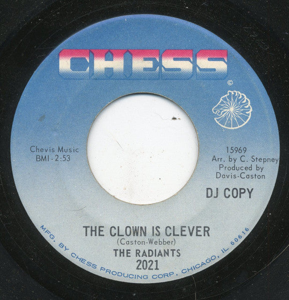 The Radiants : Don't Take Your Love / The Clown Is Clever (7", Single, Promo)