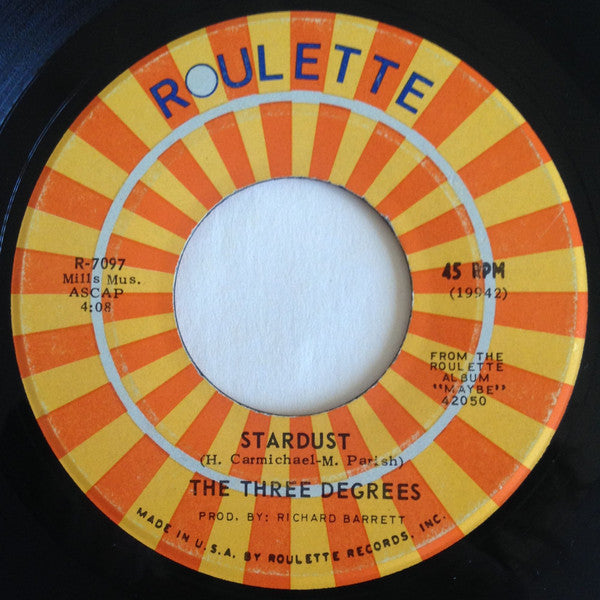 The Three Degrees : You're The One / Stardust (7", Single, Roc)