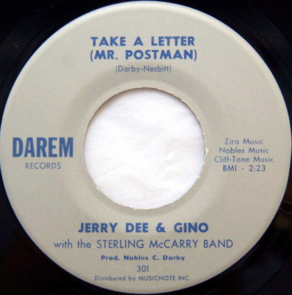 Jerry Dee & Gino : Chills (7", Single)