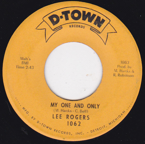 Lee Rogers : You Won't Have To Wait Till Xmas / My One And Only (7", Single)