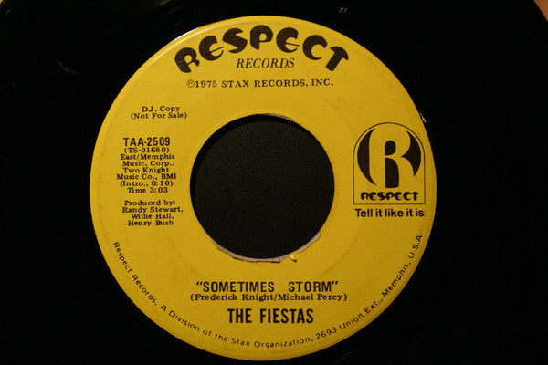 The Fiestas : I Can't Shake Your Love / Sometimes Storm (7", Single, Promo)