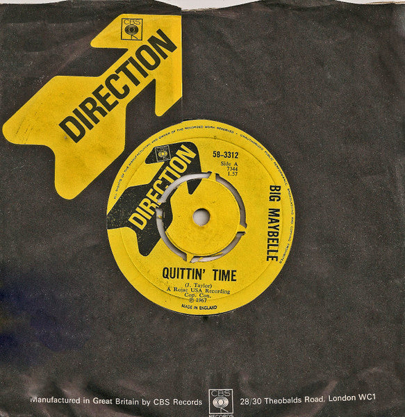 Big Maybelle : Quittin' Time (7", Single, 4-P)