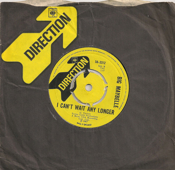 Big Maybelle : Quittin' Time (7", Single, 4-P)
