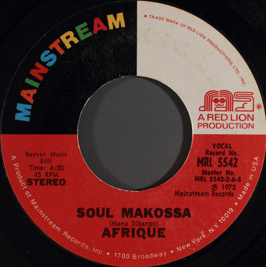 Afrique : Soul Makossa (7")