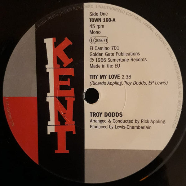 Troy Dodds : Try My Love (7", RE)