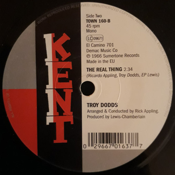 Troy Dodds : Try My Love (7", RE)