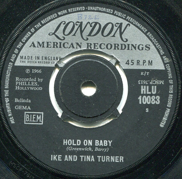 Ike & Tina Turner : A Love Like Yours (Don't Come Knocking Every Day) (7", Single)