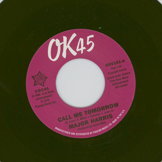 Major Harris / Walter Jackson : Call Me Tomorrow / Where Have All The Flowers Gone (7")