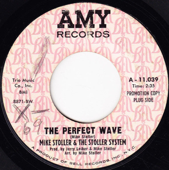 Mike Stoller & The Stoller System : The Perfect Wave (7", Promo)