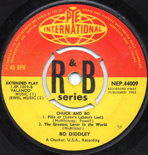 Chuck Berry & Bo Diddley : Chuck & Bo (7", EP, Mono, 4 P)