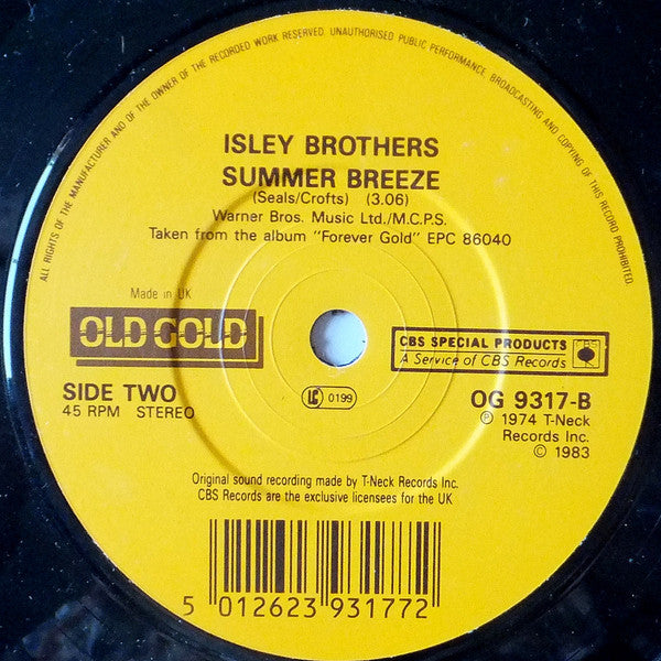 The Isley Brothers : That Lady / Summer Breeze (7", RP)