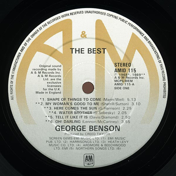 George Benson : The Best (LP, Comp)