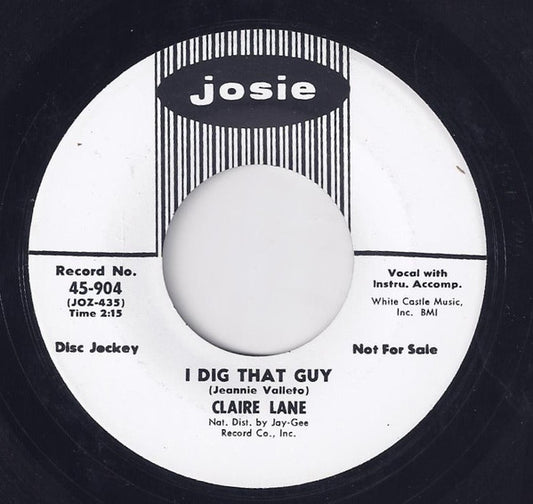 Claire Lane : I Dig That Guy (7", Promo)