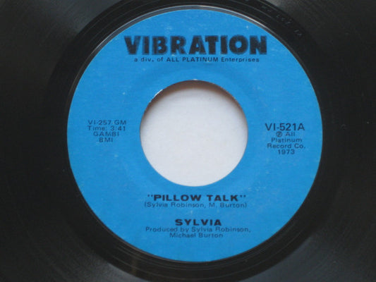 Sylvia Robinson : Pillow Talk (7", Mono, Sty)