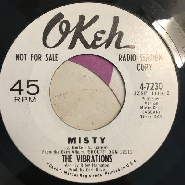 The Vibrations : Misty  (7", Promo)