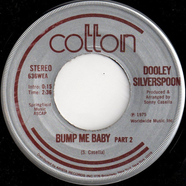 Dooley Silverspoon : Bump Me Baby (7", Single)