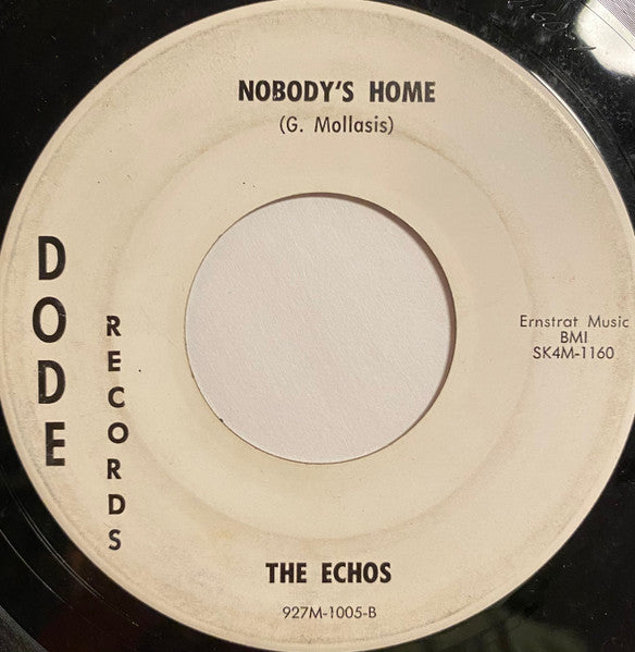 The Echos (6) : Turn Me On & Turn Me Off / Nobody's Home (7", Single)