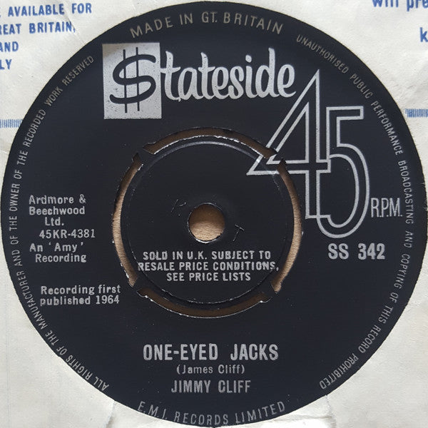 Jimmy Cliff : One-Eyed Jacks / King Of Kings (7", Single)