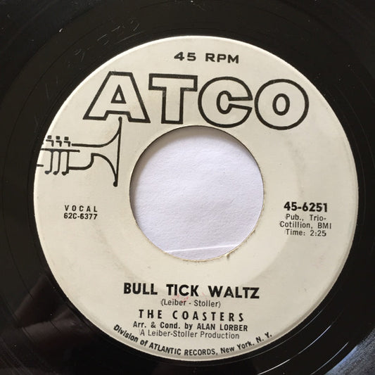 The Coasters : Bull Tick Waltz (7", Single, Promo)