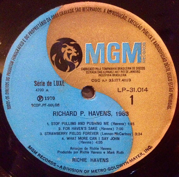 Richie Havens : Richard P. Havens, 1983 (LP, Album)