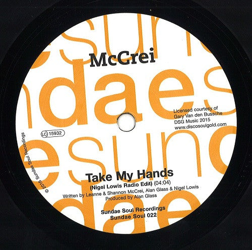 McCrei : Take My Hands (7", Single)