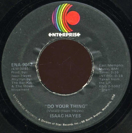 Isaac Hayes : Do Your Thing / Ellie's Love Theme (7")