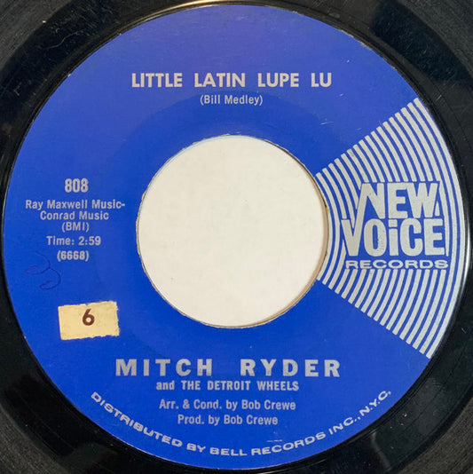 Mitch Ryder And The Detroit Wheels* : Little Latin Lupe Lu (7", Single, Styrene)