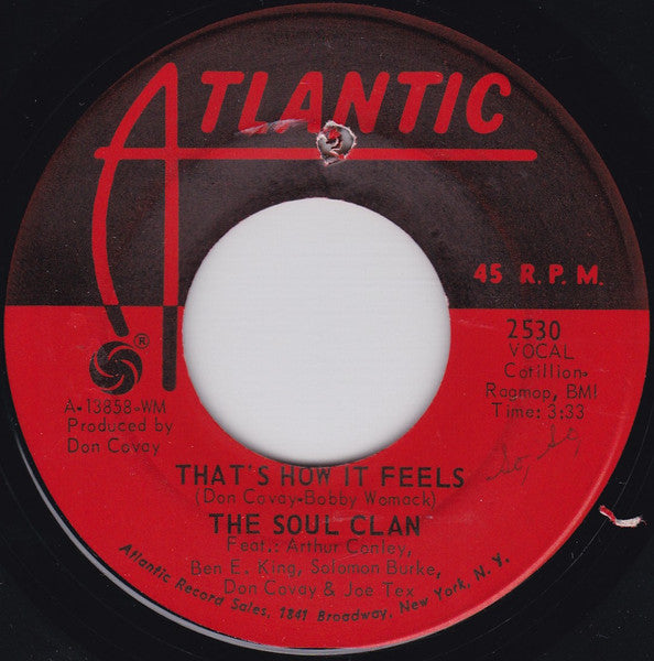 The Soul Clan : Soul Meeting / That's How It Feels (7", Single, WM)
