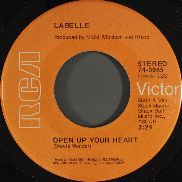 Labelle : Open Up Your Heart (7")
