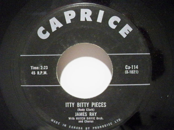 James Ray (2) : Itty Bitty Pieces / You Remember The Face (7", Single)