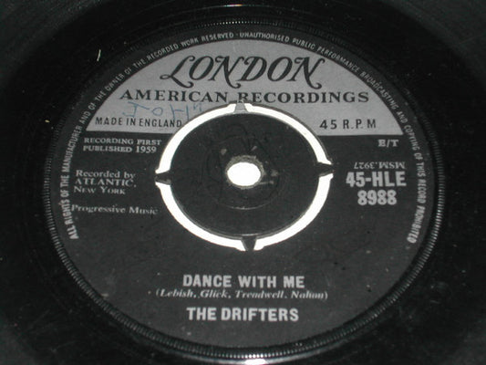 The Drifters : Dance With Me (7", Single)