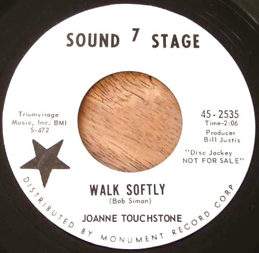 Joanne Touchstone : Walk Softly (7", Single, Promo)