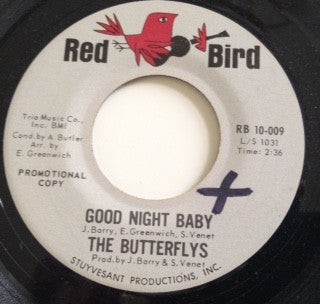 The Butterflys : Good Night Baby  (7", Single, Promo)