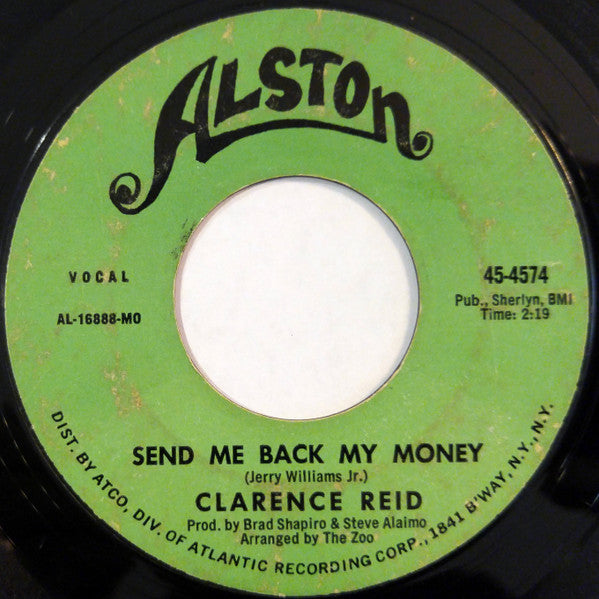 Clarence Reid : Nobody But You Babe (7", Single, Styrene, MO )