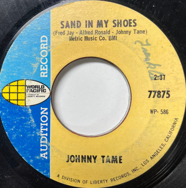 Johnny Tame : Sand In My Shoes / Steak And Cake (7", Single, Promo)