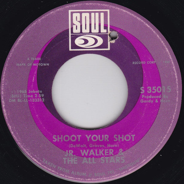 Junior Walker & The All Stars : Shoot Your Shot / (I'm A) Road Runner  (7", RE)