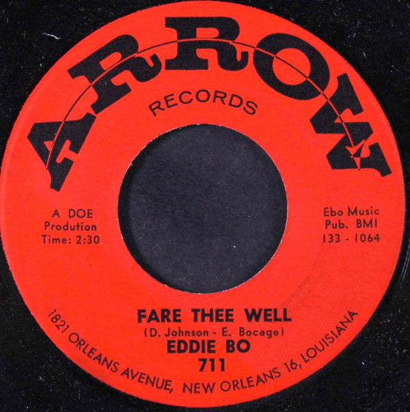 Eddie Bo : Fare Thee Well / Lets Let It Roll (7", Single, Mono)