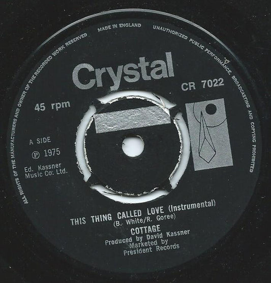 Cottage : This Thing Called Love (7", Single)