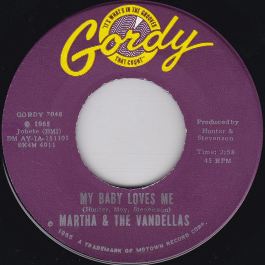 Martha Reeves & The Vandellas : My Baby Loves Me (7", Roc)