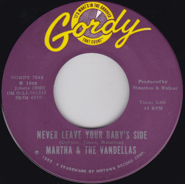 Martha Reeves & The Vandellas : My Baby Loves Me (7", Roc)