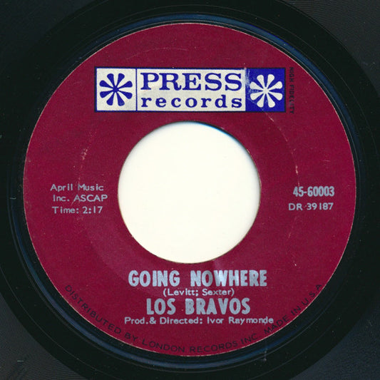 Los Bravos : Going Nowhere / Brand New Baby (7")