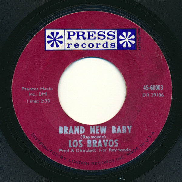 Los Bravos : Going Nowhere / Brand New Baby (7")