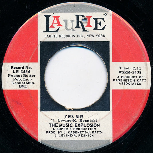 The Music Explosion : Yes Sir (7", Single)