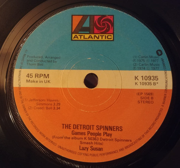 Spinners : Detroit Spinners (7", EP)