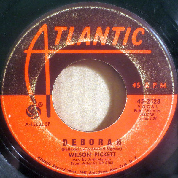 Wilson Pickett : I'm A Midnight Mover / Deborah (7", Single, SP )